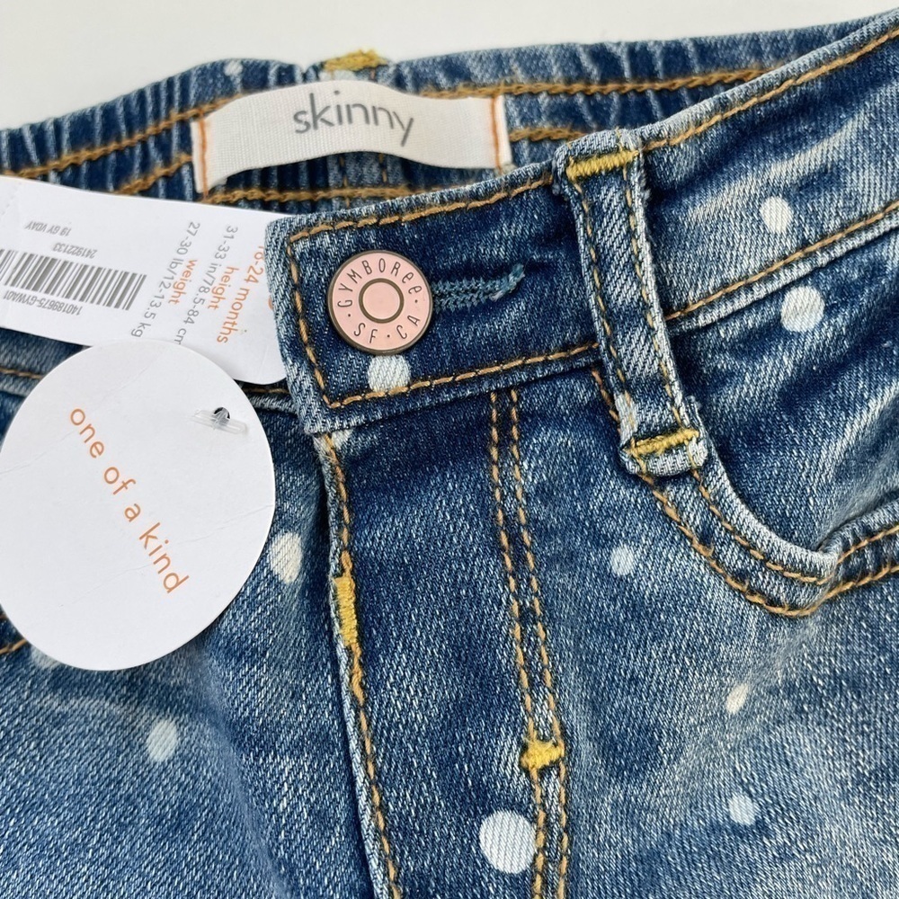 Gymboree Girls Polkadot Jeans New With Tags! NWT Various Sizes! - Picture 3 of 3